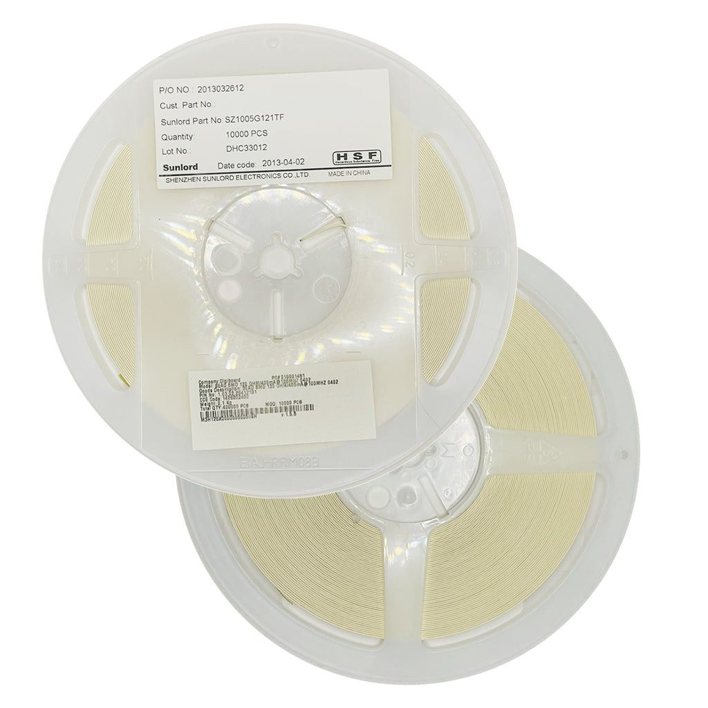 Ferrite SZ1005G121TF SMD 0402 120Ω 300mA Sunlord 10,000 pcs